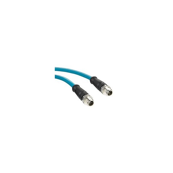 Woodhead Micro-Change M12 Cat6A Double-Ended Cordset, 8 Pole E22E06020M020 - main